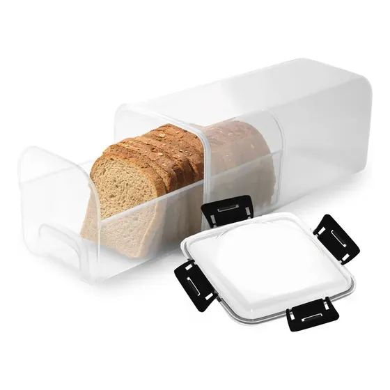 Caja Para Pan Recipiente Con Bandeja, Panera