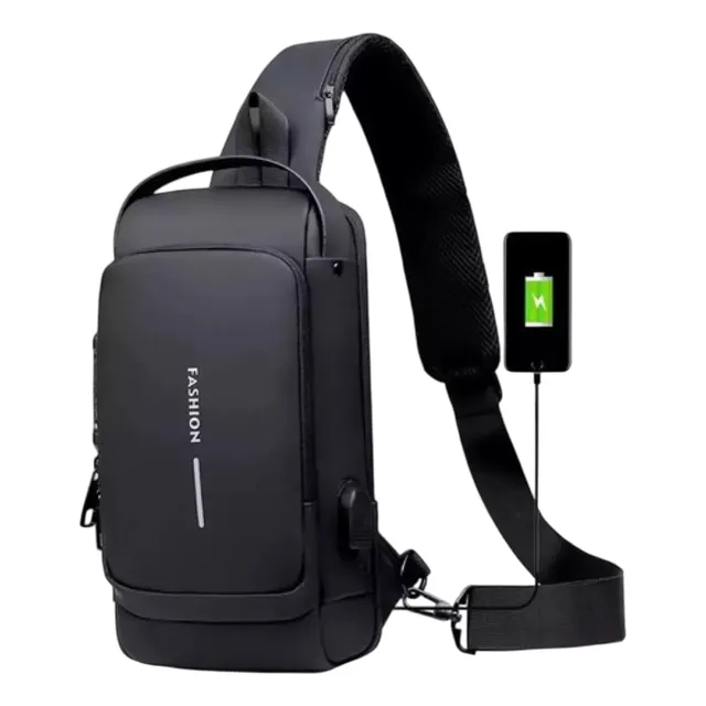 Bolso Pecho Antirrobo Maleta Mini Motos Bandolera Hombre