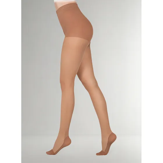 Panti Media De Compresión 15.20mmhg Velada Transp No Varices
