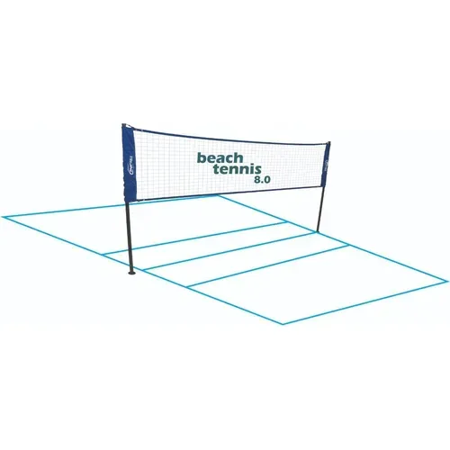 Red Beach Tenis Sportable 8 Mts + Cintas Para Marcar 16x8m Azules