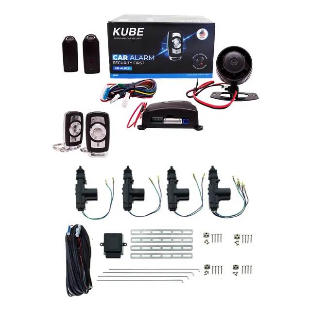 Alarma Auto Kube Al829 + Cierre Centralizado Universal 4ptas