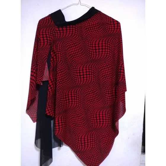 Falda Para Dama Rojo Con Negro Talla. M