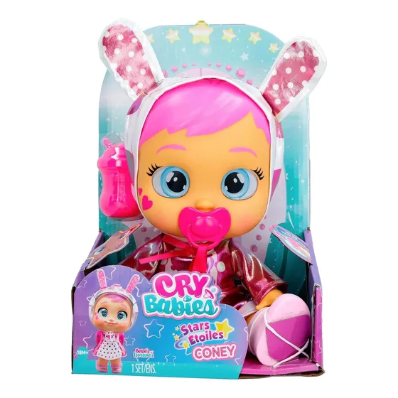 Cry babies muñeca stars coney bebes llorones ojos iluminados