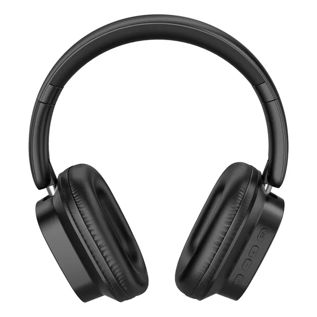 Audífonos Inalámbricos On-ear 1hora Micrófono Para Llamadas Color Negro