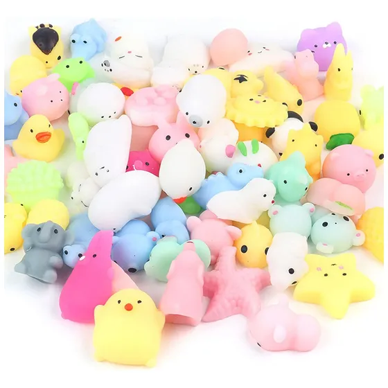10 Squishy Mini Animalitos Anti Stress Fidget Ansiedad