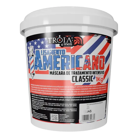 Alisamento Americano Elfa's Man-tróia Classic P/cabelo 1kg