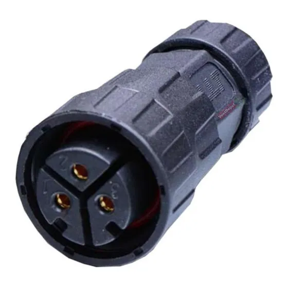 Conector M25 Resistente, Mxncr-004, 4pzas, Hembra, 250v, 35 Color Negro