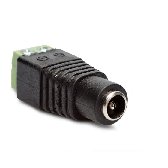 Conector Plug 12v Hembra 2.1mm Camaras Wireplus 20 Piezas