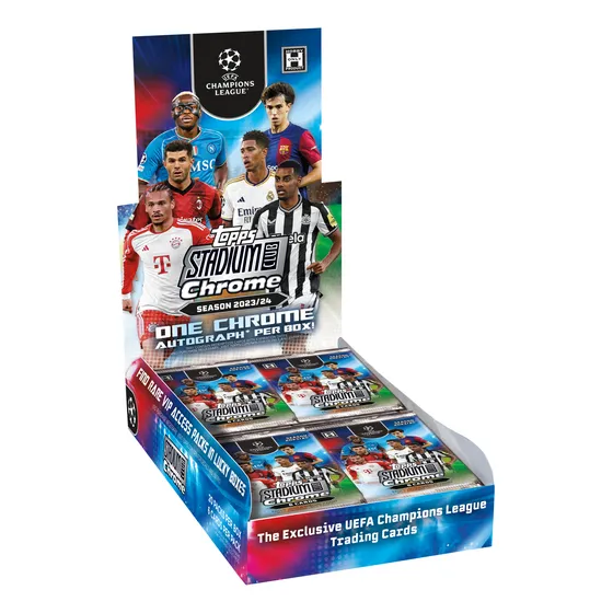 Sobre X 6 Cartas Stadium Chrome 23/24 Ucl Topps Importado Champions League 23/24
