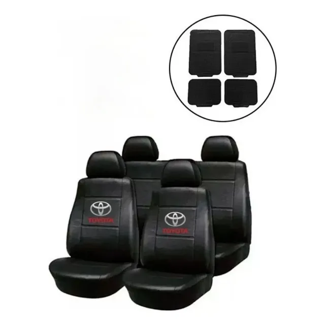 Fundas Asiento Cuerina Toyota Hilux Doble Cabina Alfombra 4p