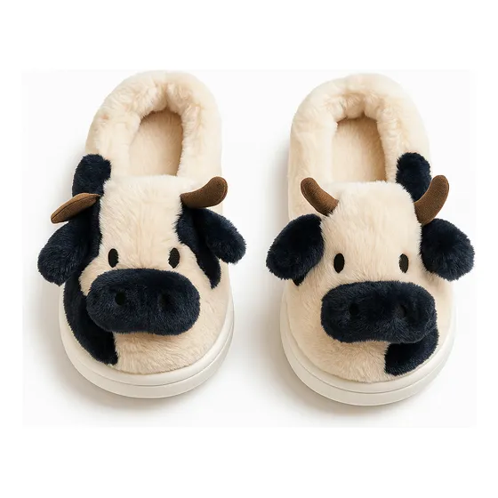 Pantuflas Chinela Vaca Acolchonada Invierno