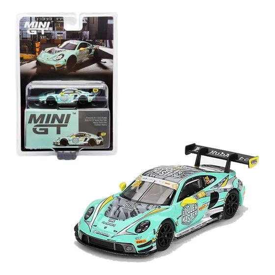 Mini Gt Porsche 911 Gt3 R #28 Hubauto Racing #804 1/64 Agua