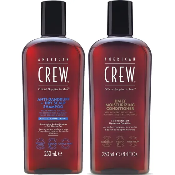 Shampoo Anticaspa + Acondicionador American Crew Men