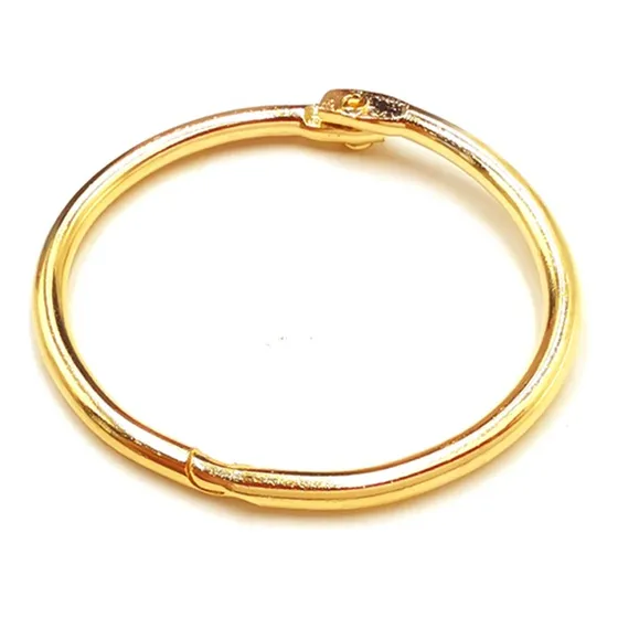 Argola Chaveiro Articulada 30mm 500 Unidades Cor Dourado