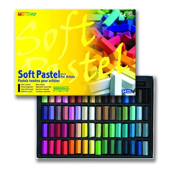 Mungyo Soft Pastel 64 Juego Tiza Cuadrada (2 Unidades)