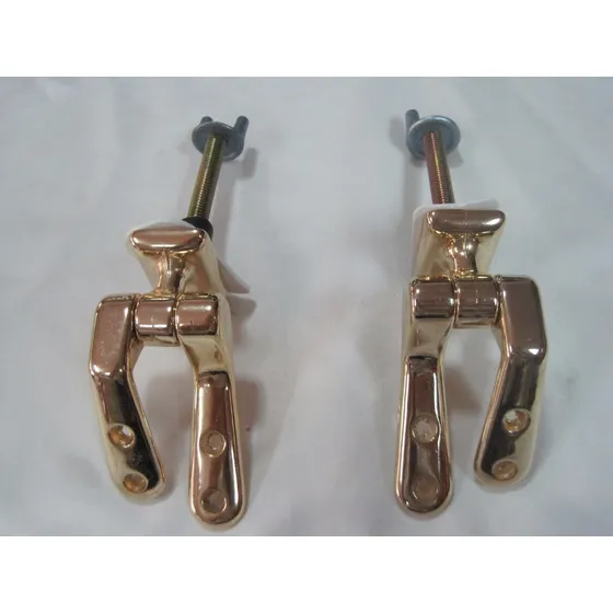 Par De Bisagras Doradas Mod.duna P/asiento W.c. Italiano