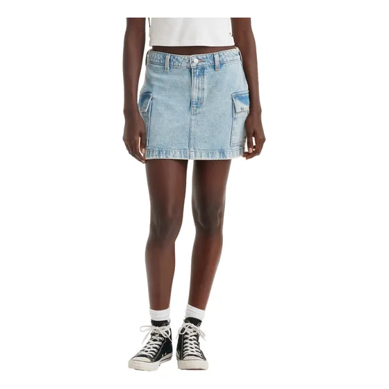 Falda Mujer Mini Cargo Azul Levis A7520-0007