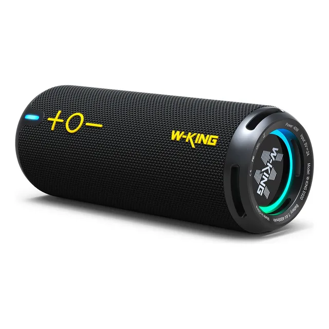 Bocina Bluetooth W-king D320 40w App Ip67 Luz Tws 24h Tf Aux
