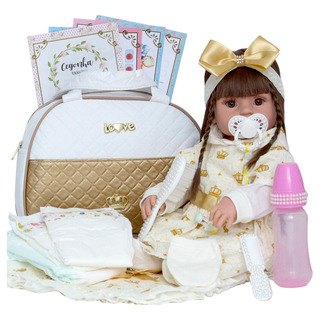 Boneca Reborn Realista Abigail Com Enxoval Completo 15 Itens Boneca Reborn Realista Abigail Com Enxoval Completo 15 Itens