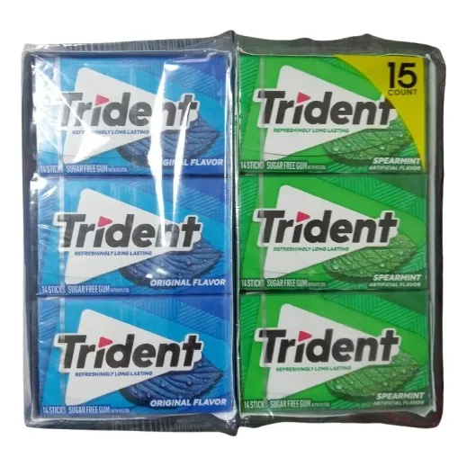 Trident (chiclés) Goma De Mascar Sabor Original Paq 15 Und