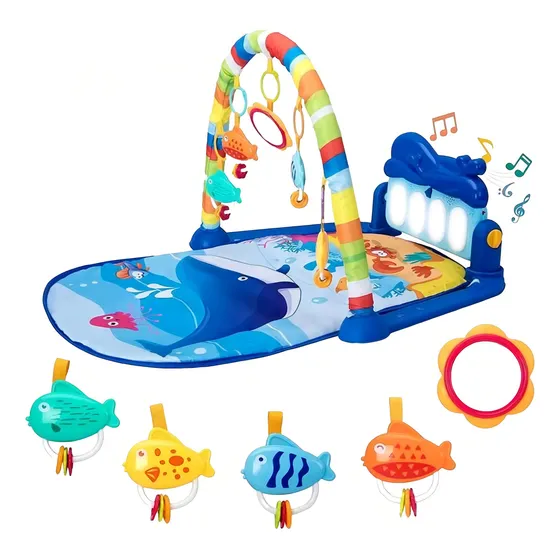 Gimnasio Musical Con Piano Bebes Móvil Estimulación Huanger