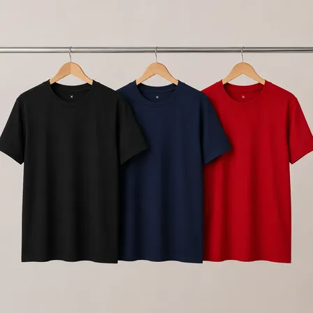 Kit 3 Camisetas Hering Masculina Básica Original Algodão Sortido M