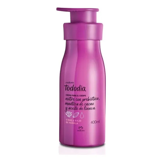 Crema Hidratante Corporal Natura Tododia Ciruela Y Flor De Vainilla 400 Ml