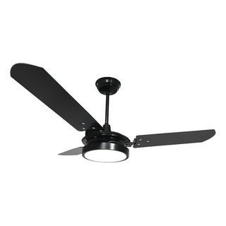 Ventilador De Teto Ventex Valen Led Com 3 Pás De Mdf Preto Estrutura Preto 1.1m De Diâmetro Ventilador De Teto Ventex Valen Led Com 3 Pás De Mdf Preto Estrutura Preto 1.1m De Diâmetro