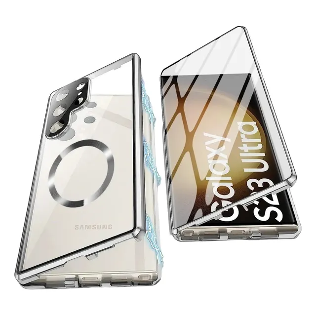 Capa 360 Com Metal Luxo P Galaxy S23 S24 S25 Ultra Plus Fe +