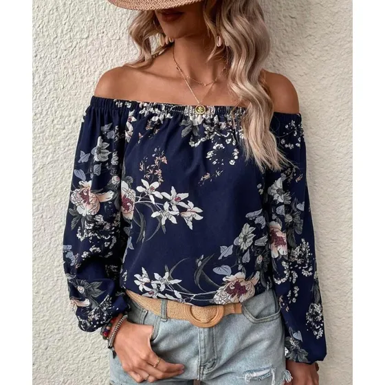 Blusa Shein Campesina Floral
