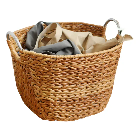Canasto Cesto Rattan Xl Premium Deco Decorativo Organizador