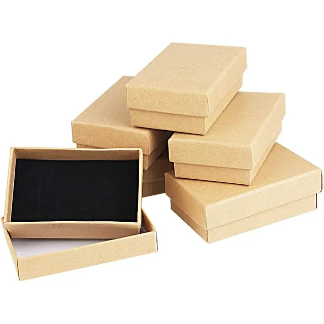 Joyero De Cartón De 24 Piezas, Caja De Regalo Para Joyas, Pa