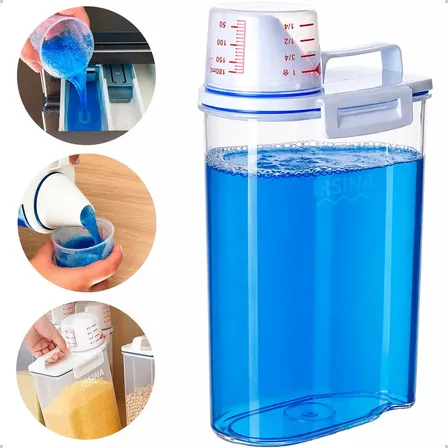 Pote Hermético Organizador De Pia Irsina Dispenser 2l Com Dosador Transparente