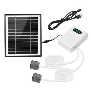 Kit De Bomba De Ar De Oxigênio Movido A Energia Solar 5w/6v Kit De Bomba De Ar De Oxigênio Movido A Energia Solar 5w/6v