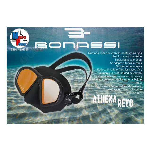 Careta/visor Athena Revo Pesca Submarina