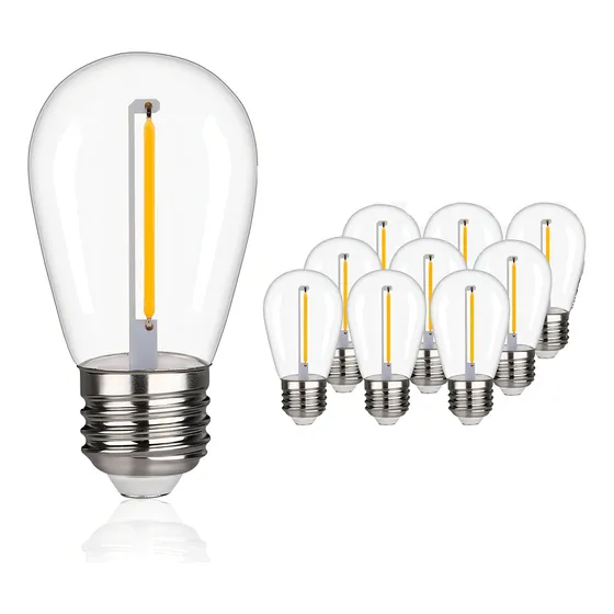 Bombillo Vintage Para Exteriores Guirnaldas Extensiones Luz Blanco Cálido 110v