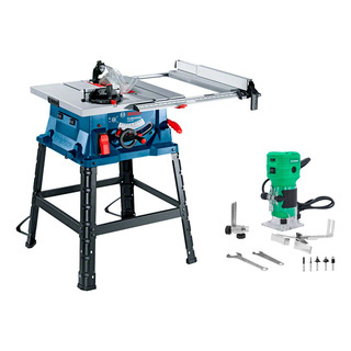 Bosch Gts 254 Sierra De Mesa 1800 W 0601b450 + Router 650w Bosch Gts 254 Sierra De Mesa 1800 W 0601b450 + Router 650w