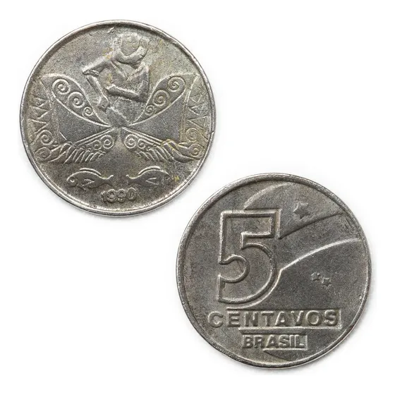 Moeda 5 Centavos 1990 Cruzados Novos - Cópia