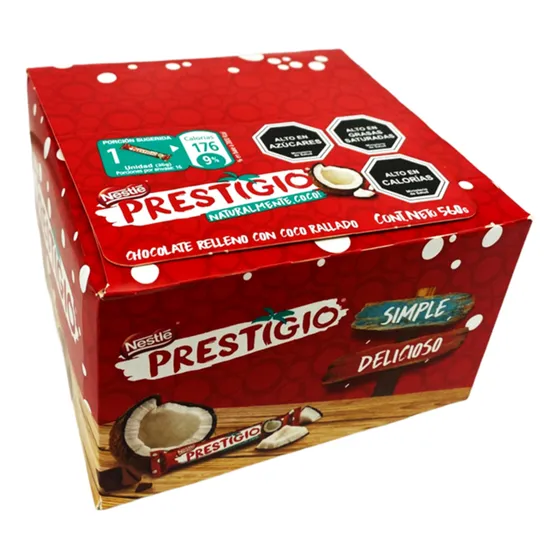 Display Prestigio Nestlé Relleno De Coco (display 16 Uni)