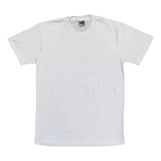 Franela Cuello Redondo Unisex Blanca Desde Talla 2 A La 18