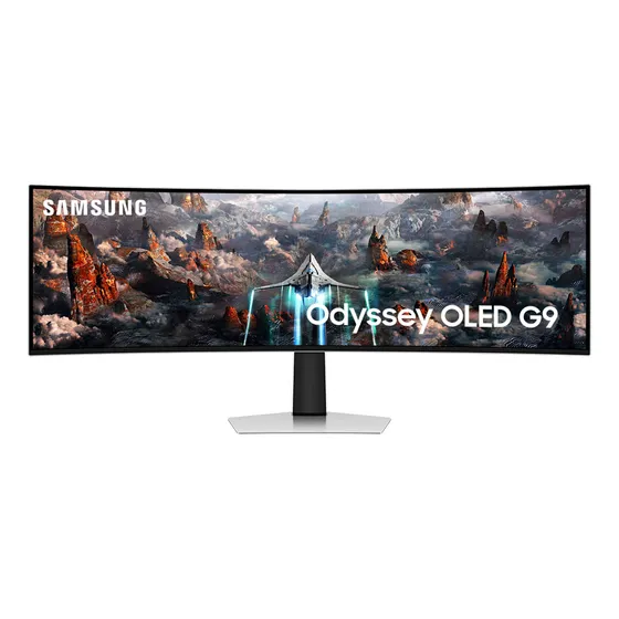 Monitor Gamer Samsung Odyssey OLED G9 49" Ultrawide 240Hz 0.03ms FreeSync Premium Pro G-Sync Prata