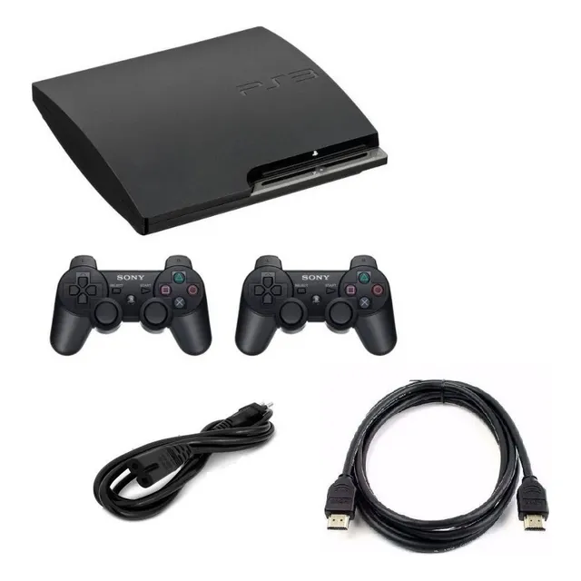 Playstation 3 Slim 500gb + Juegos + 2 Controles + Cables Ps3