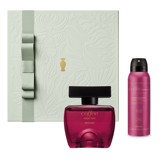 Presente Dia Das MĂŁes Coffee Addictive Woman: ColĂ´nia 100ml + Corporal 75g/125ml + Caixa D... Presente Dia Das MĂŁes Coffee Addictive Woman: ColĂ´nia 100ml + Corporal 75g/125ml + Caixa D...