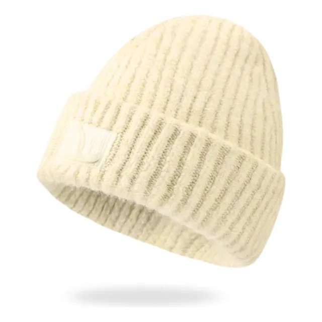 Beanie Gorro Santillana Grueso Para Mujer - Crema
