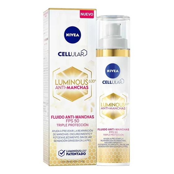 Nivea Luminous 630 Fluido Crema D Dia Fp50 Triple Proteccion
