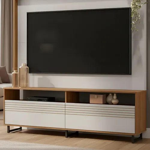 Estante Home Nt1295 P/ Tv Até 60 Polegadas Notável Móveis Cor