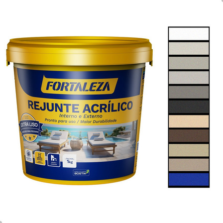 Rejunte Acrílico Piscina Porcelanato - 1kg - * Várias Cores* Rejunte Acrílico Piscina Porcelanato - 1kg - * Várias Cores*