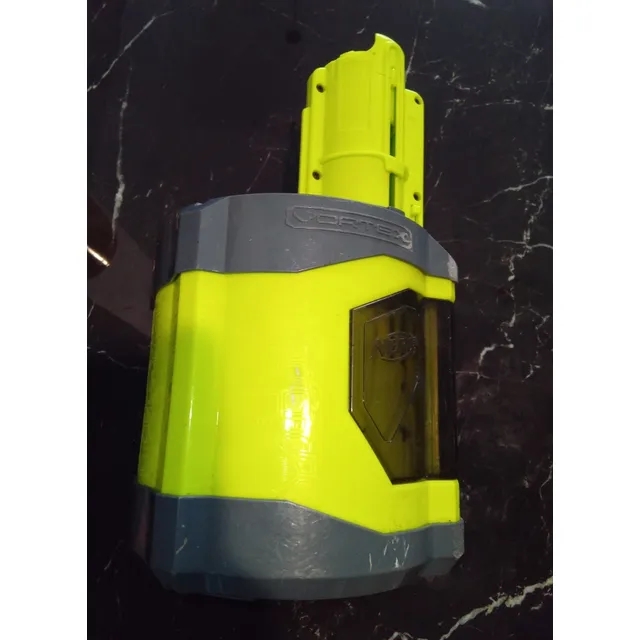 Nerf Vortex Pyragon Cargador De Tambor Para 40 Discos Origi