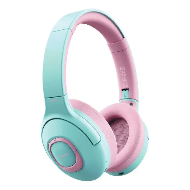 Promate Coddy.bgm Headphones P/niños Bt Rosado/celeste