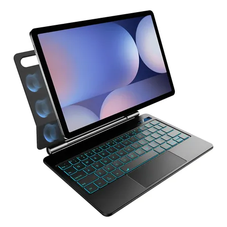 Teclado Bettdow Ai Para Samsung Tab S7/s8/s9 Fe/s9/s10 Fe Preto